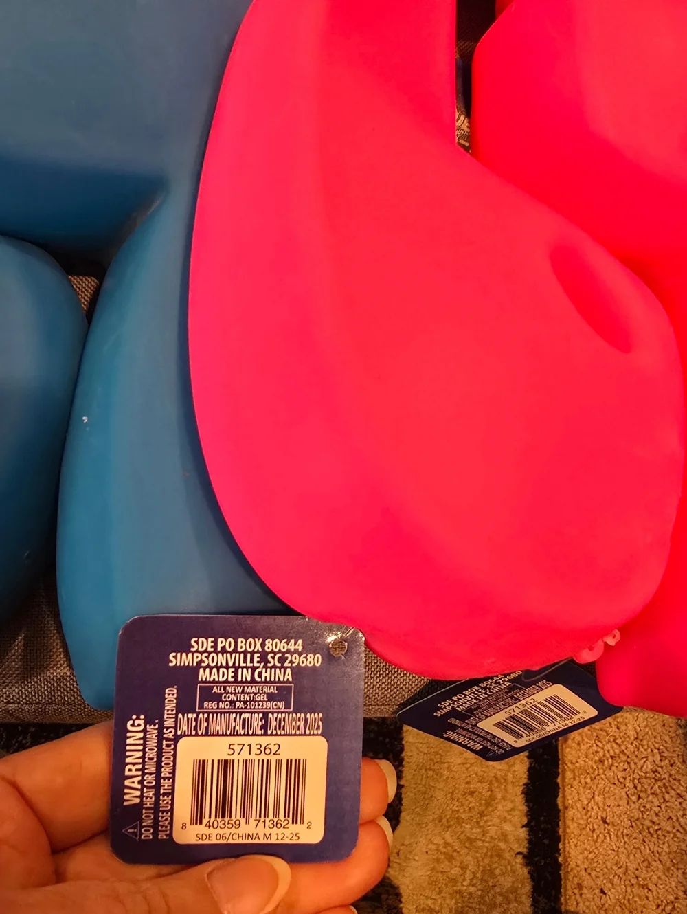 Pink OR Blue Set Of Squishy 6/7, Price Is For 1 Set